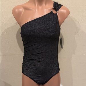 NWT Michael Kors one piece swimsuit one shoulder size 8